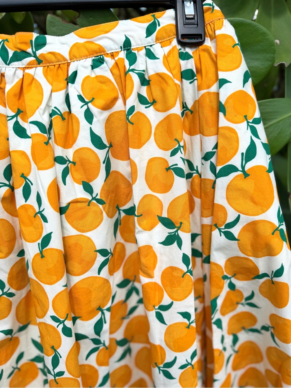 š MAEVE š ANTHROPOLOGIE Orange Print Jacie Poplin Maxi Skirt - Picture 3 of 13